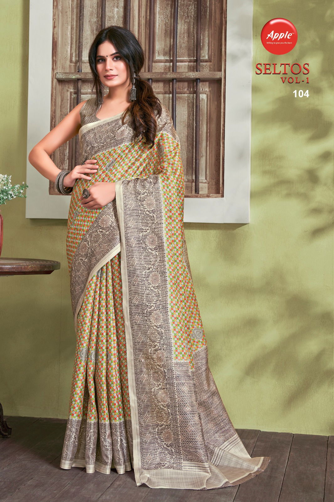 Seltos Vol 1 By Apple Printed Daily Wear Sarees Catalog